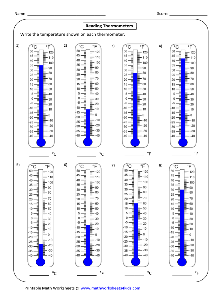 Read The Temperature Shown In Each Thermometer Fill Out Sign Online DocHub