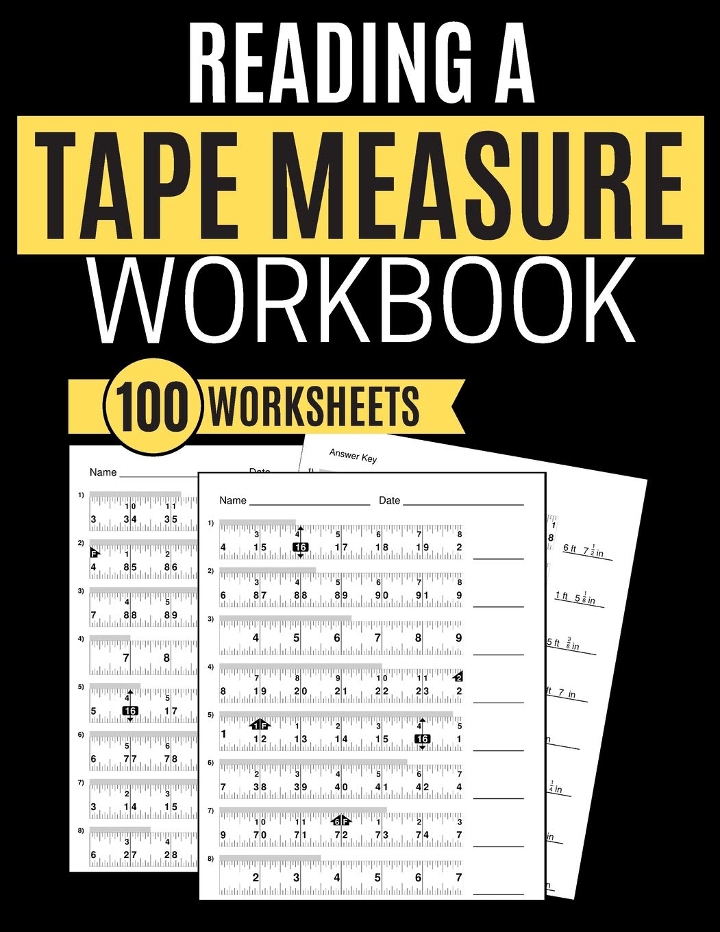 Reading A Tape Measure Workbook 100 Worksheets Learning Kitty Amazon de Books