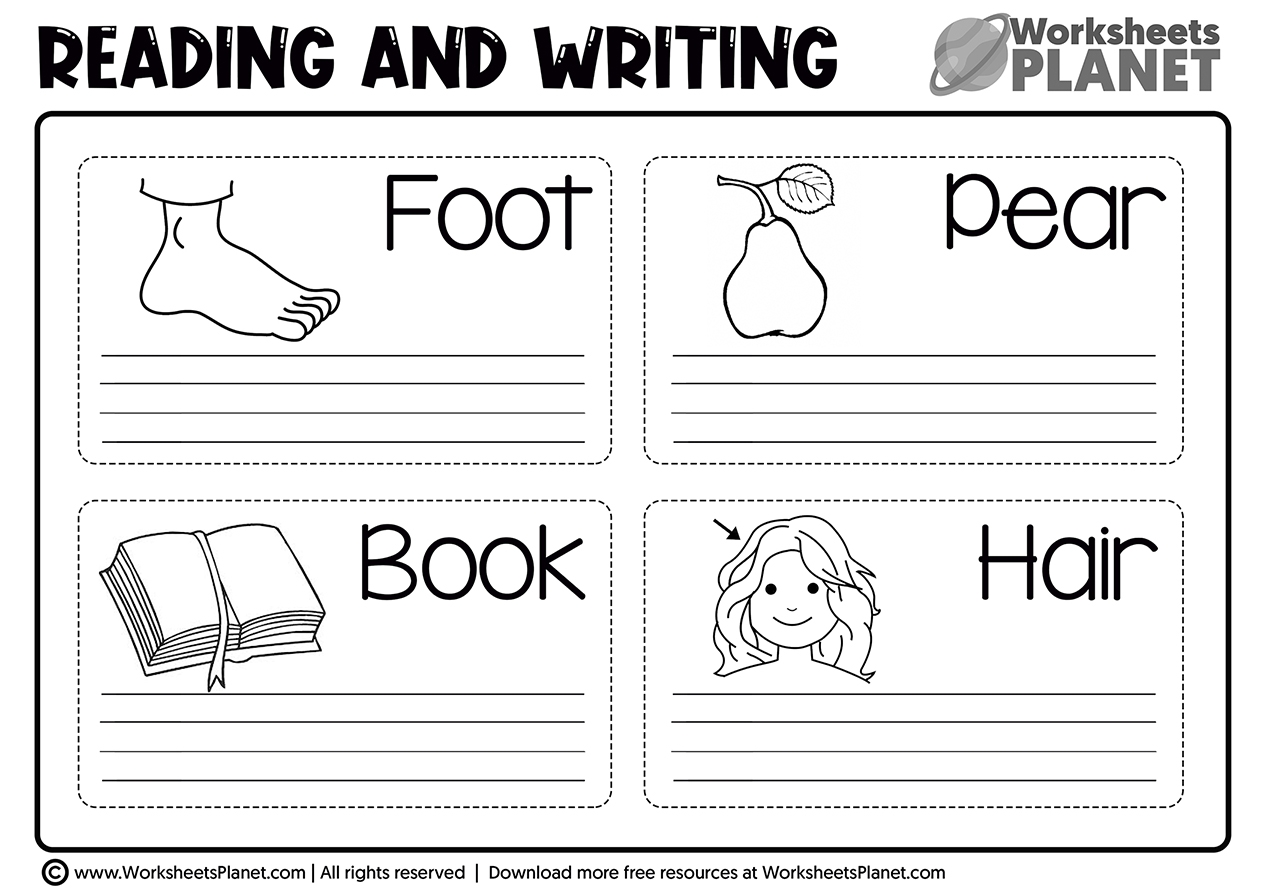 Reading And Writing Worksheets For Kids Ready To Print