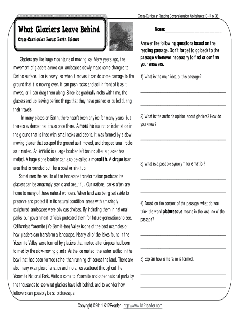 Reading Comprehension Grade 4 Pdf Free Download Fill Out Sign Online DocHub