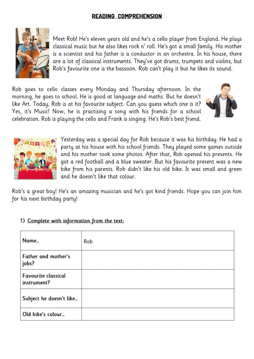 4th grade reading worksheet 4th grade reading worksheet