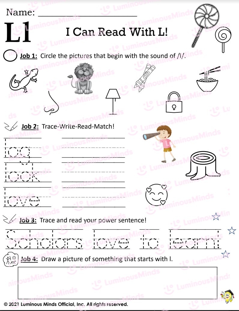 reading and phonics worksheets