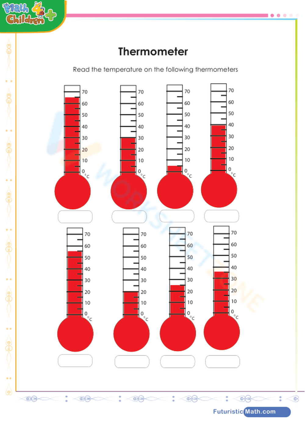 Reading Thermometer Worksheet Worksheets Library