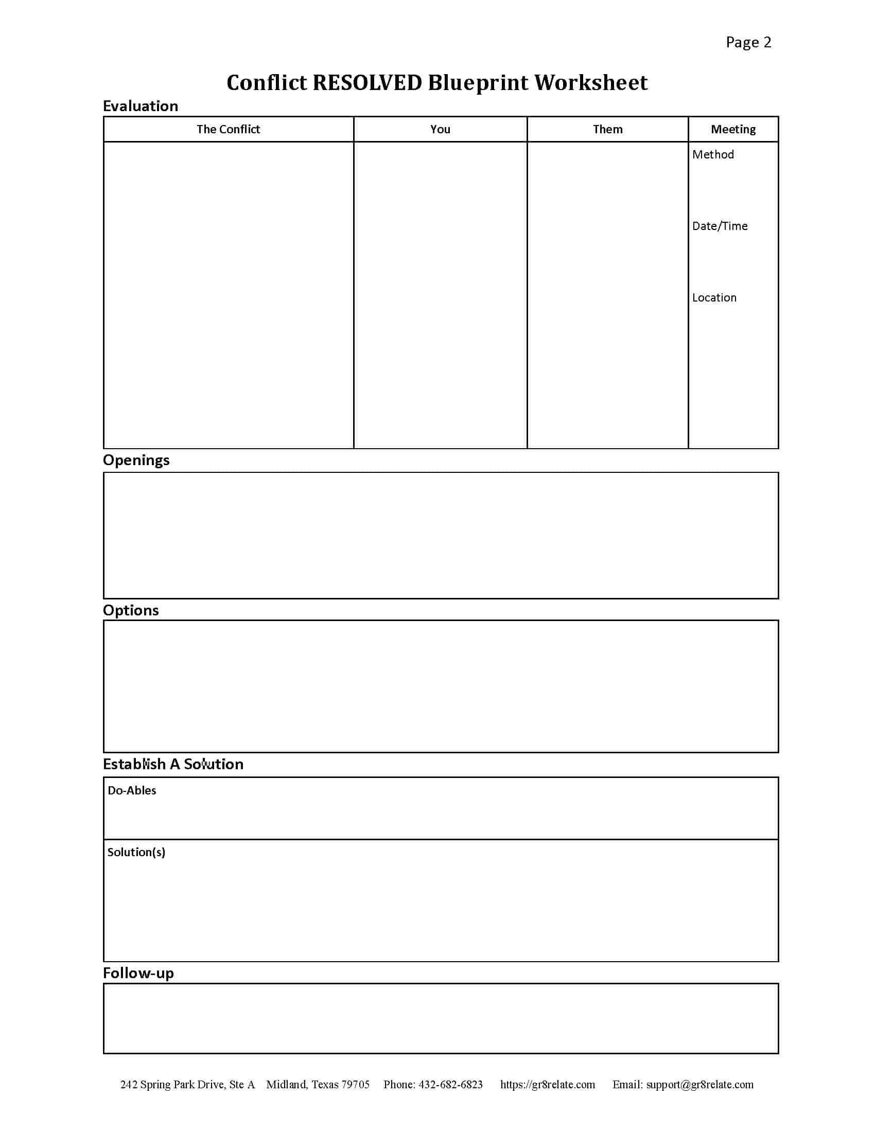 Resolving An Issue Effective Strategies And Worksheets For Resolving Conflicts GR8 Relationships