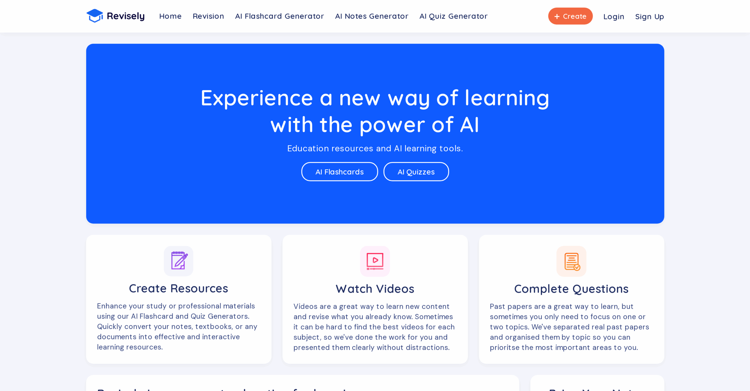 Revisely AI Tool For Study Materials