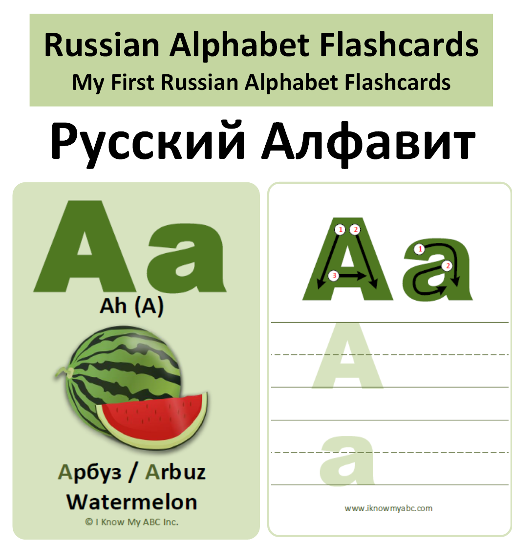 Russian Alphabet Flashcards EBay de