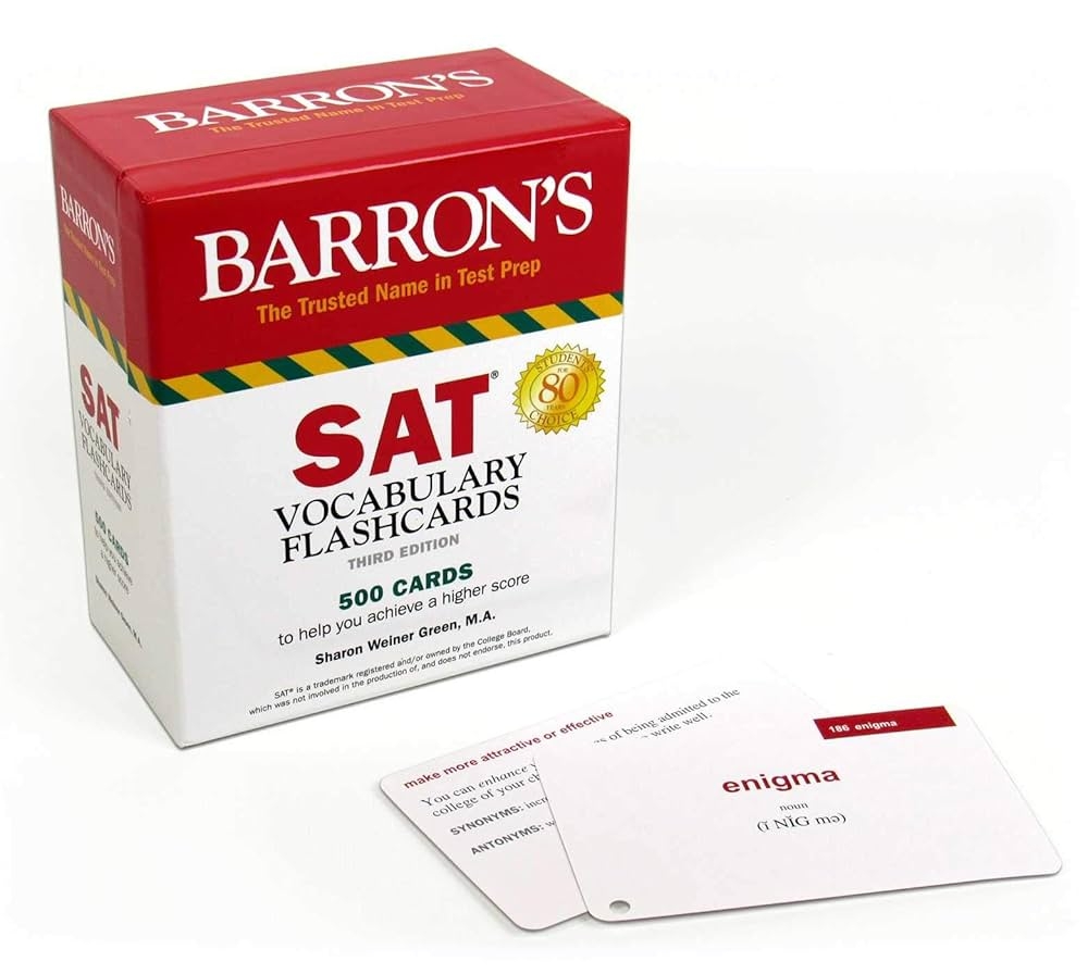 SAT Vocabulary Flashcards Green Sharon Weiner Amazon au Books