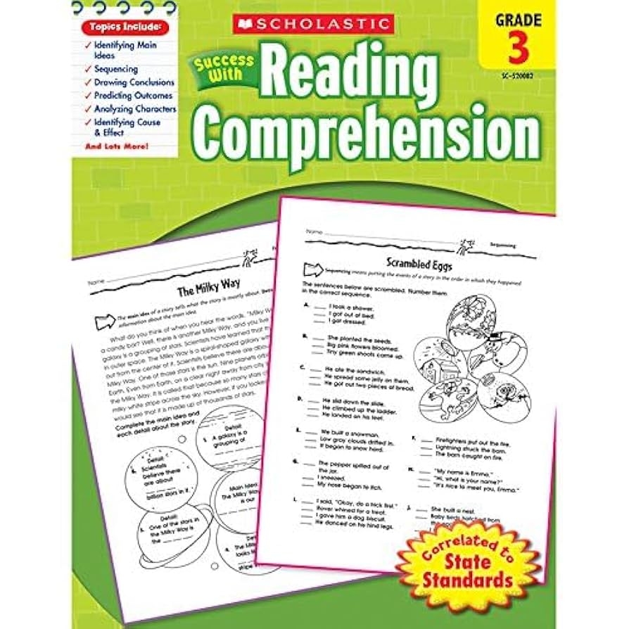 Scholastic Success With Reading Comprehension Grade 3 Dooley Virginia Scholastic Amazon de B cher