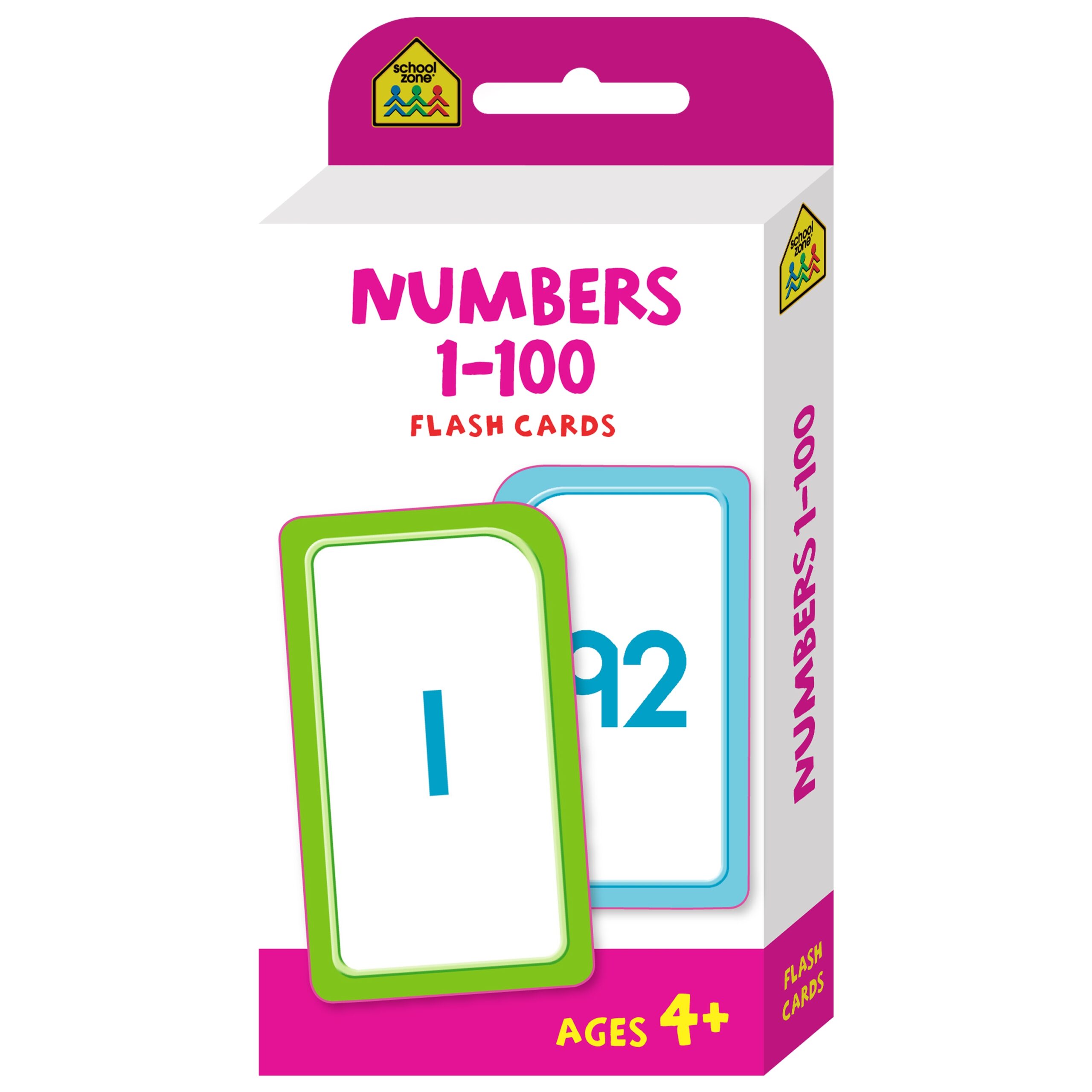 School Zone Numbers 1 100 Flash Cards 2023 Ed School Zone Early Learning Children Hinkler