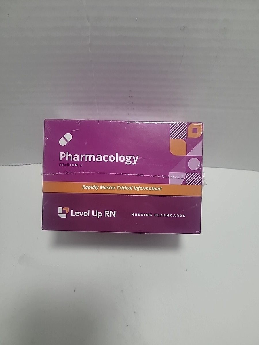 SEALED Level Up RN Pharmacology Nursing Flashcards Edition 3 EBay