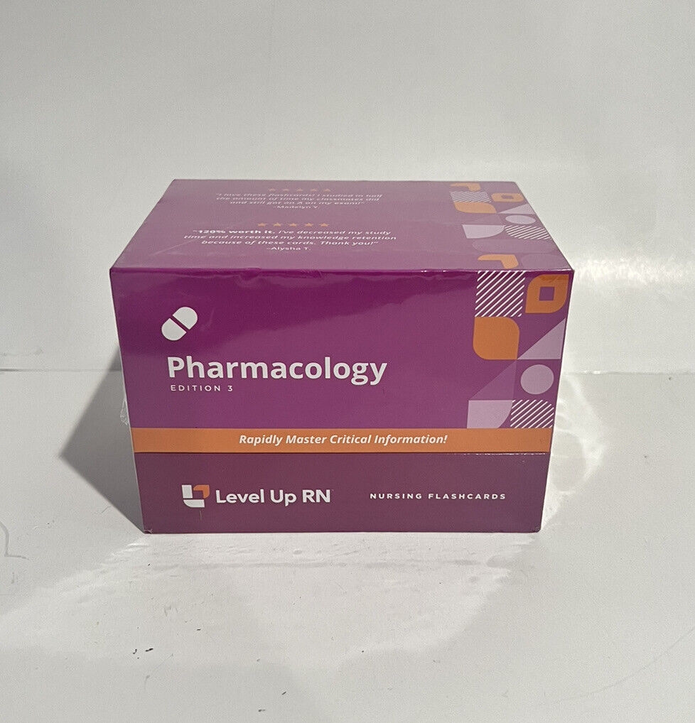 SEALED Level Up RN Pharmacology Nursing Flashcards Edition 3 EBay