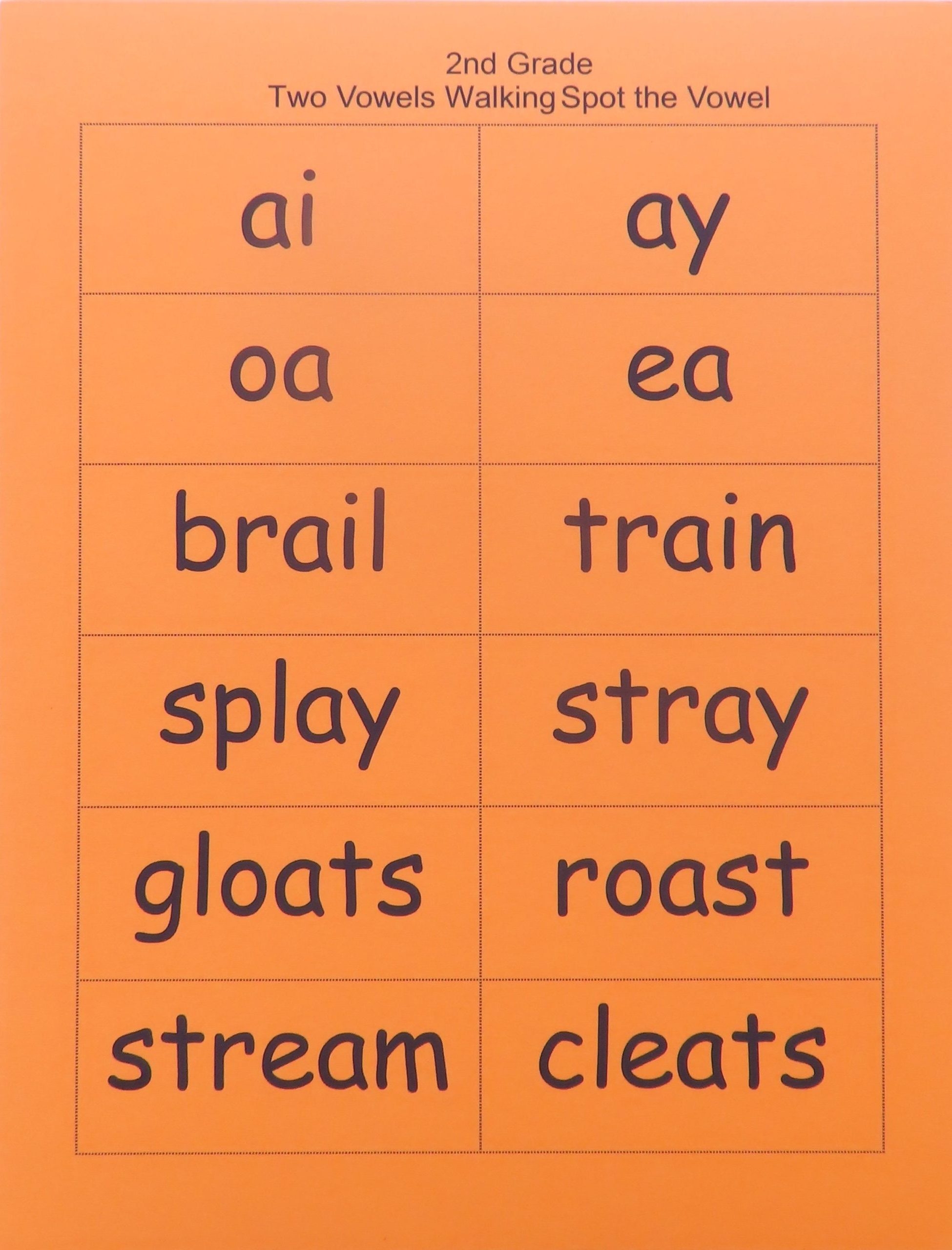 Second Grade Flash Card Packet Pathways To Reading Inc 