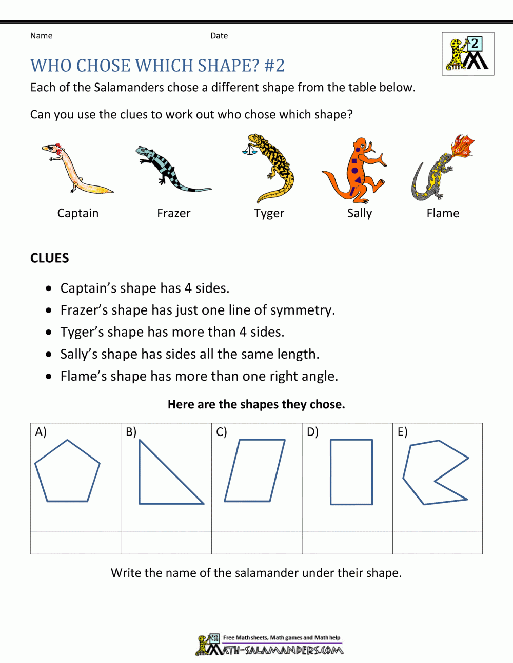 Second Grade Math Problems