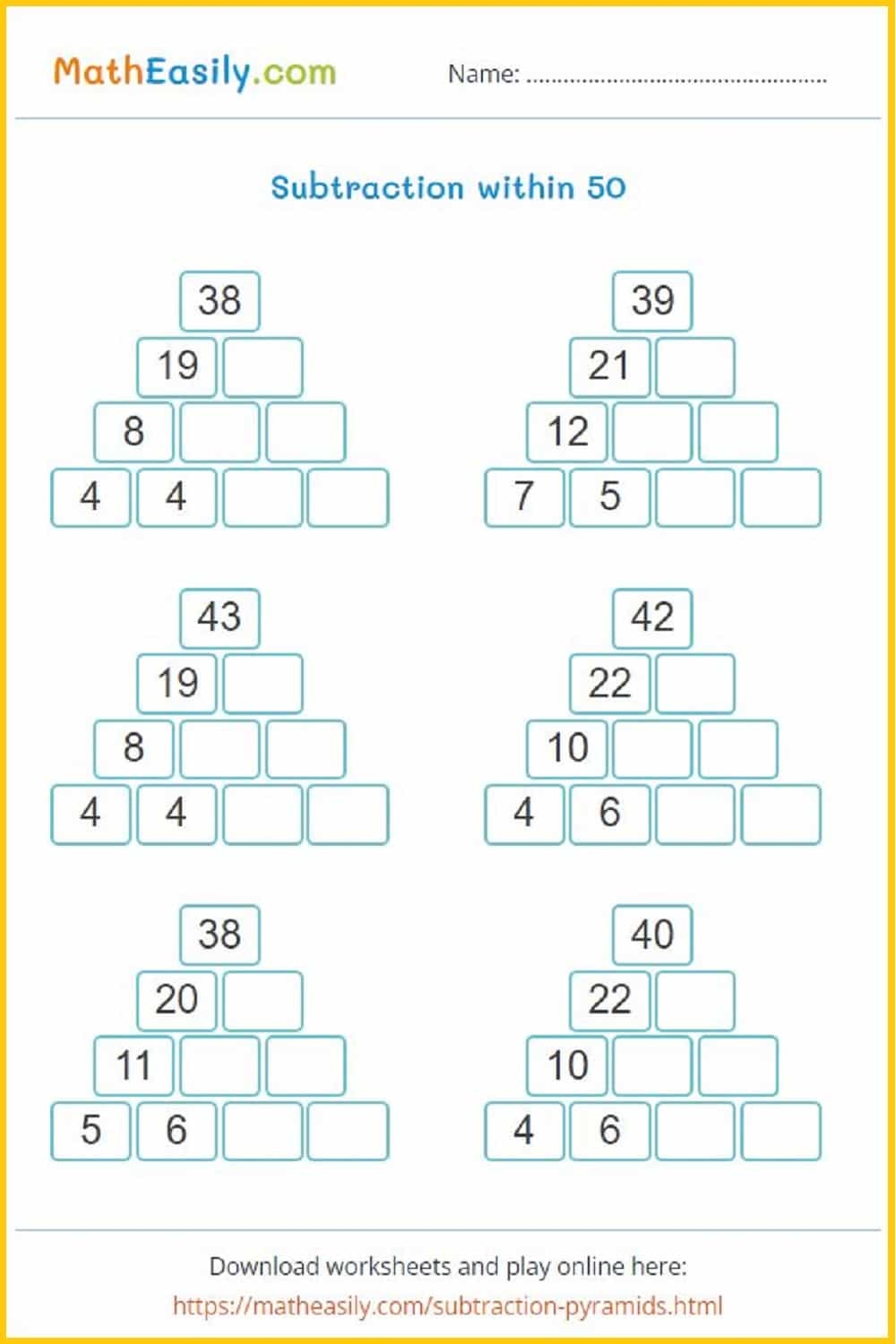 Second Grade Math Worksheets PDF Free Download