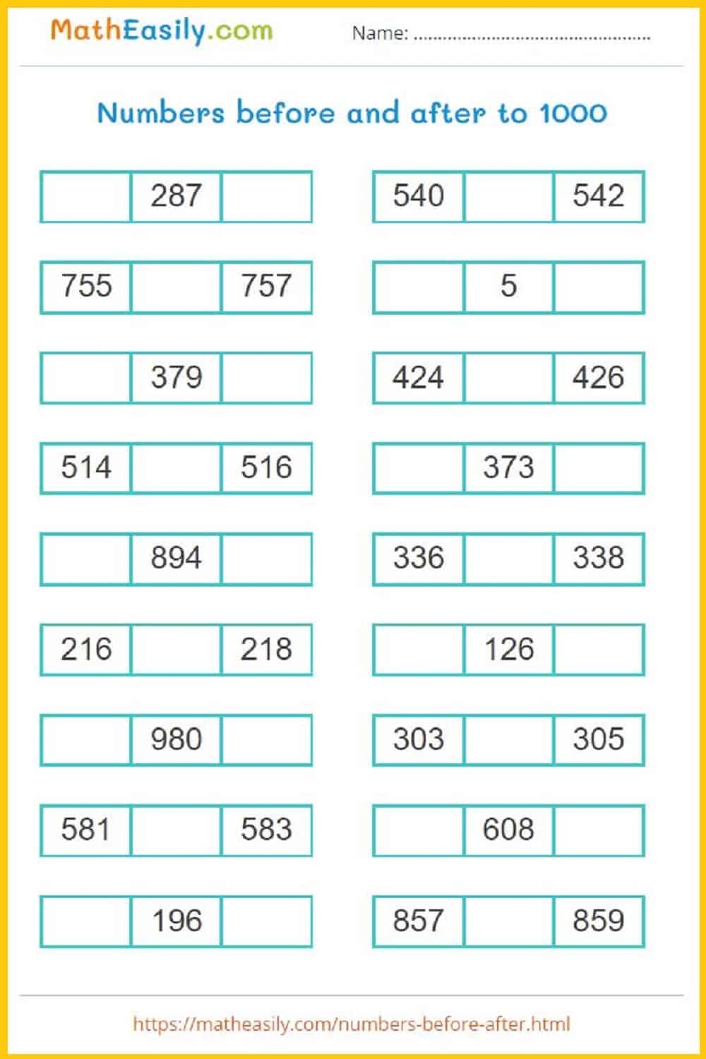 Second Grade Math Worksheets PDF Free Download