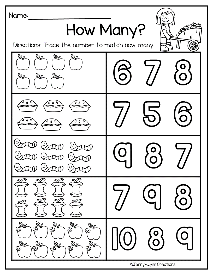 September Pre k Math And Literacy