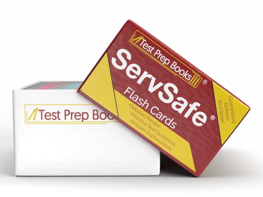 ServSafe Manager Study Cards ServSafe Food Manager Certification Exam Prep With Practice Test Questions Full Colour Cards Amazon de Toys