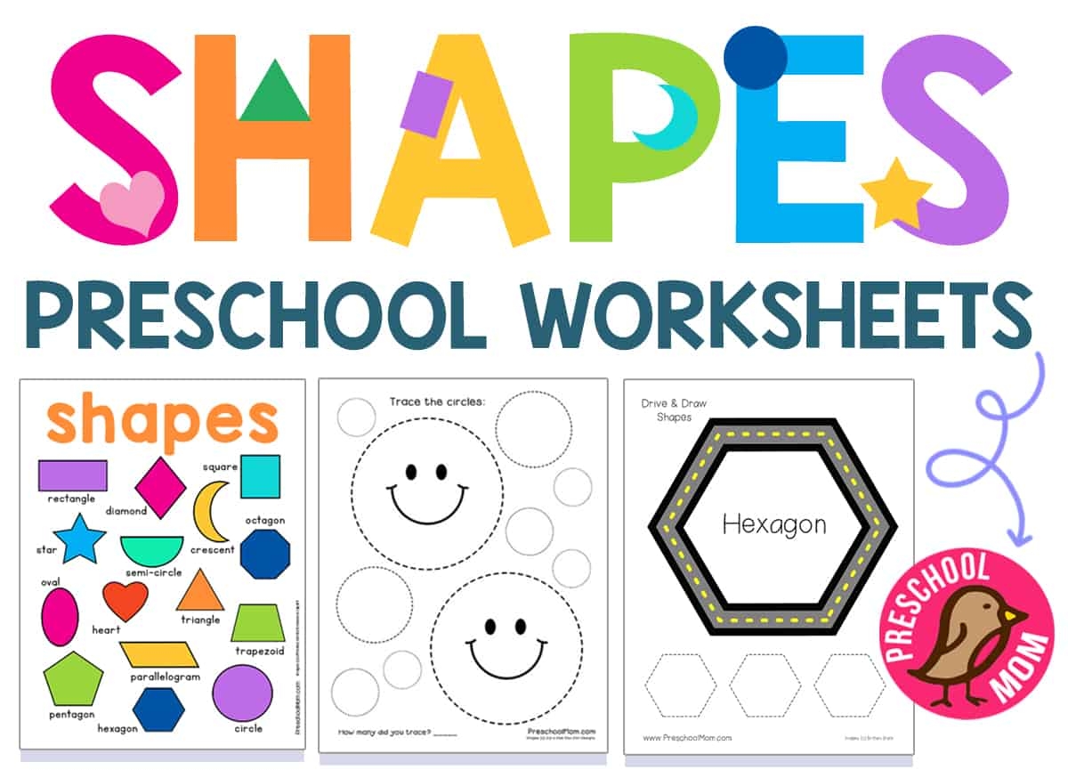 shapes worksheets for kindergarten