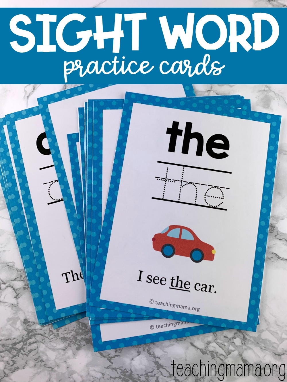 flashcards for sight words