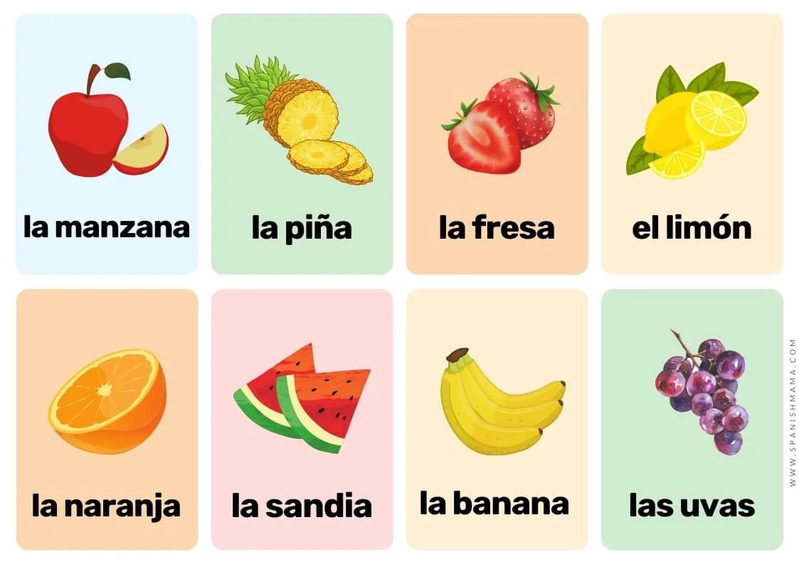 english spanish flashcards