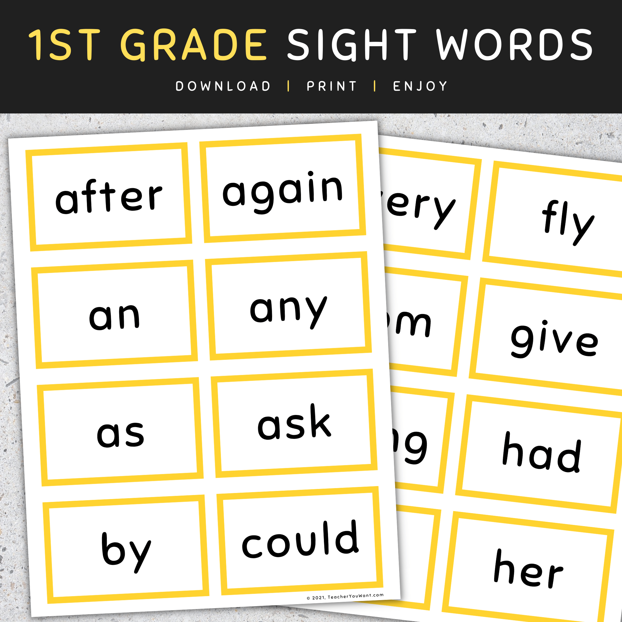 Sight Words Flashcards 1st Grade Sight Words Made By Teachers Sight Words Flashcards 1st Grade Sight Words Made By Teachers