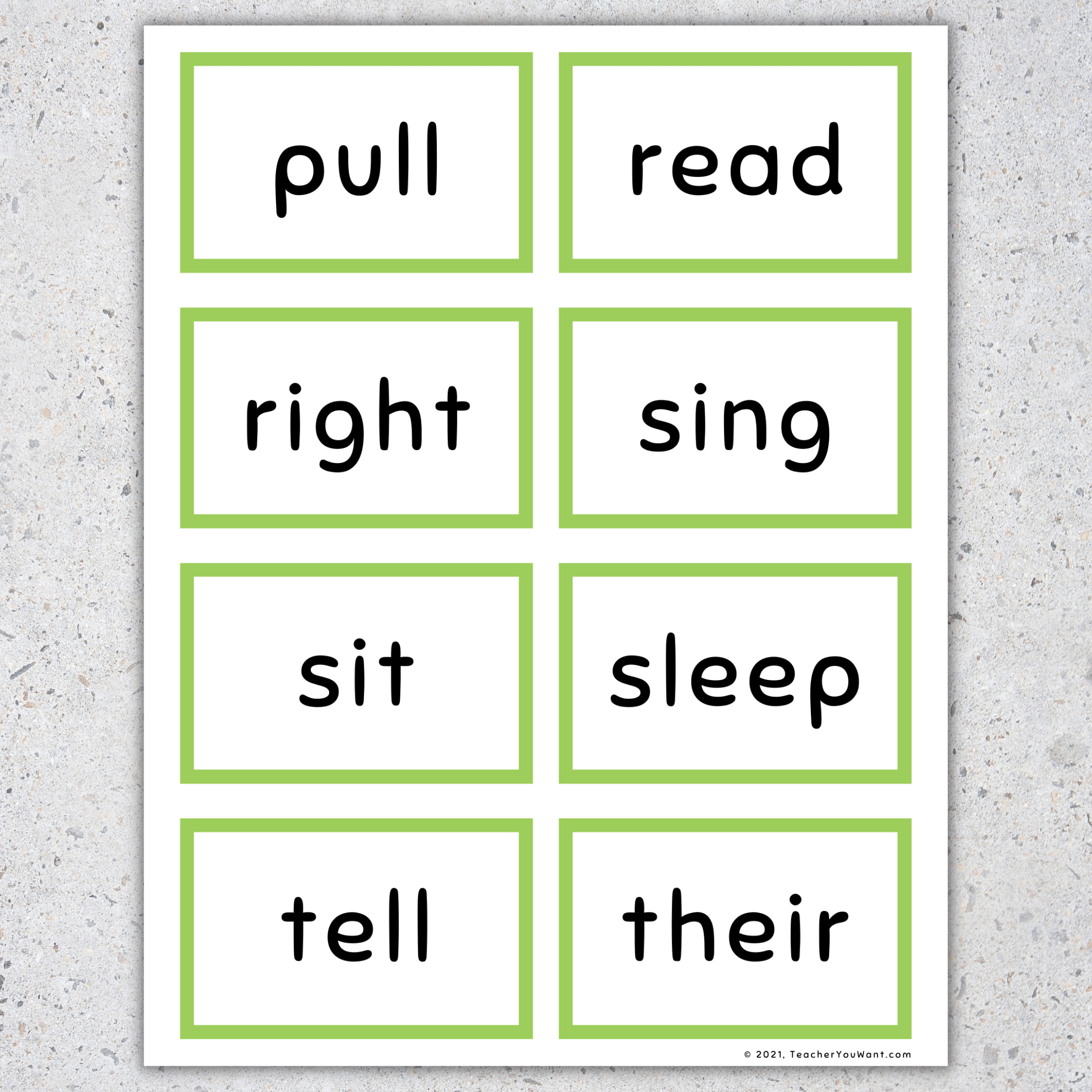 Sight Words Flashcards 2nd Grade Sight Words Made By Teachers