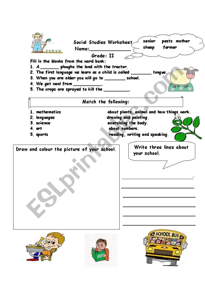 Social Studies Assessment Worksheet ESL Worksheet By Alina2