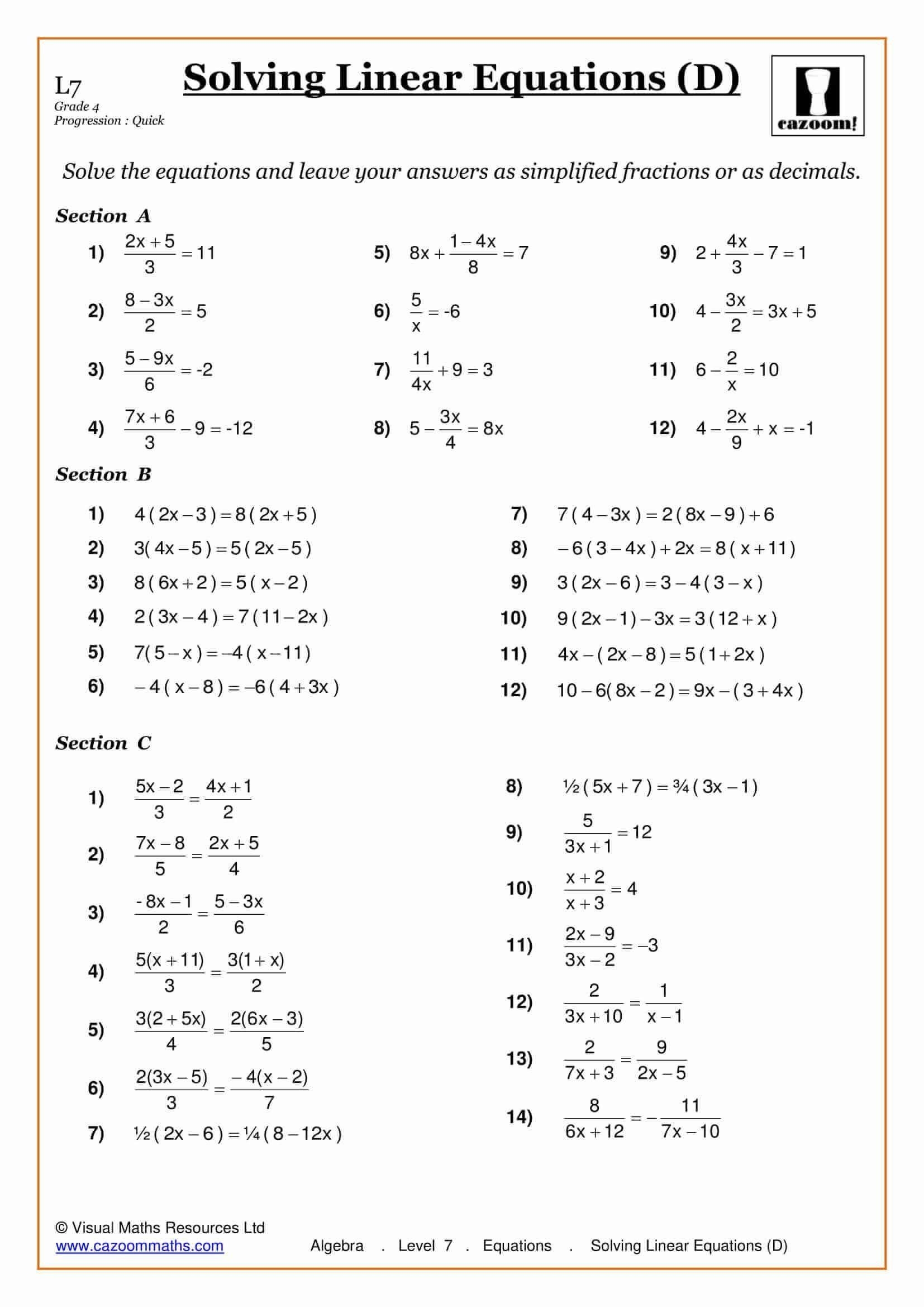 Solving Equations With Fractions Worksheet Pin On Printable Blank Worksheets Library