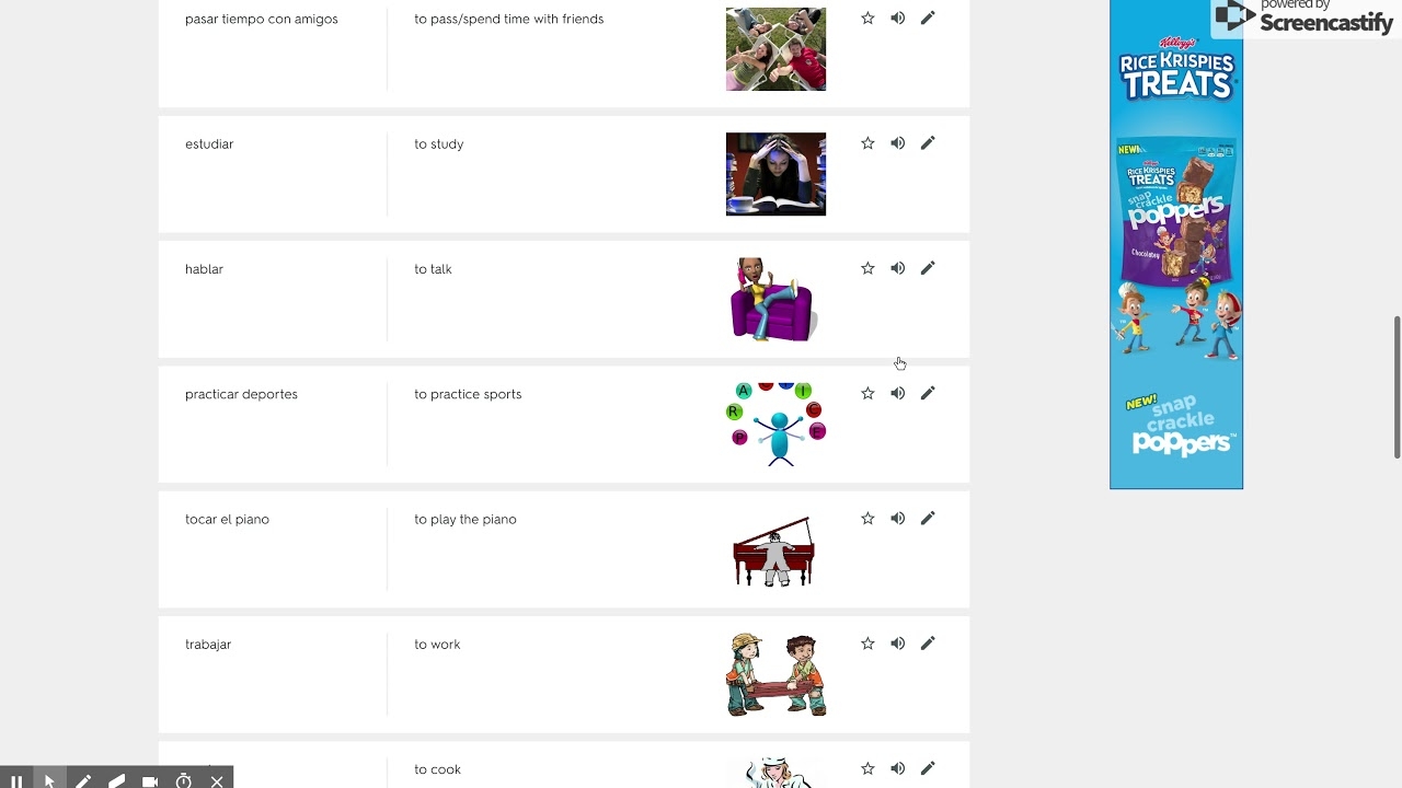 Spanish Activities Verbs Flashcards With Quizlet YouTube