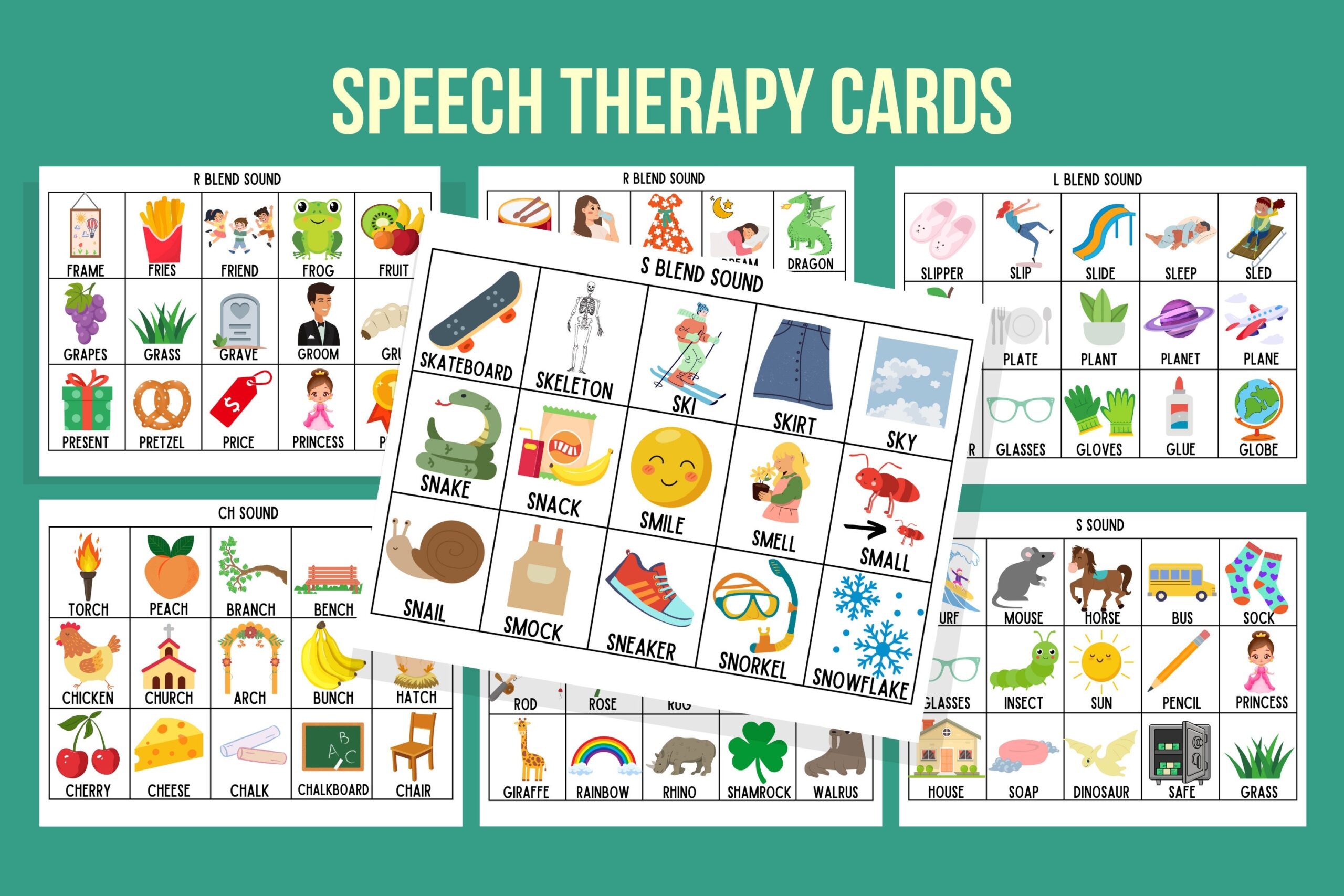 Speech Articulation Cards Learning Printable Flash Cards For Kids Speech Therapy Game Instant Downloadable Teaching Tool For Toddlers Etsy UK