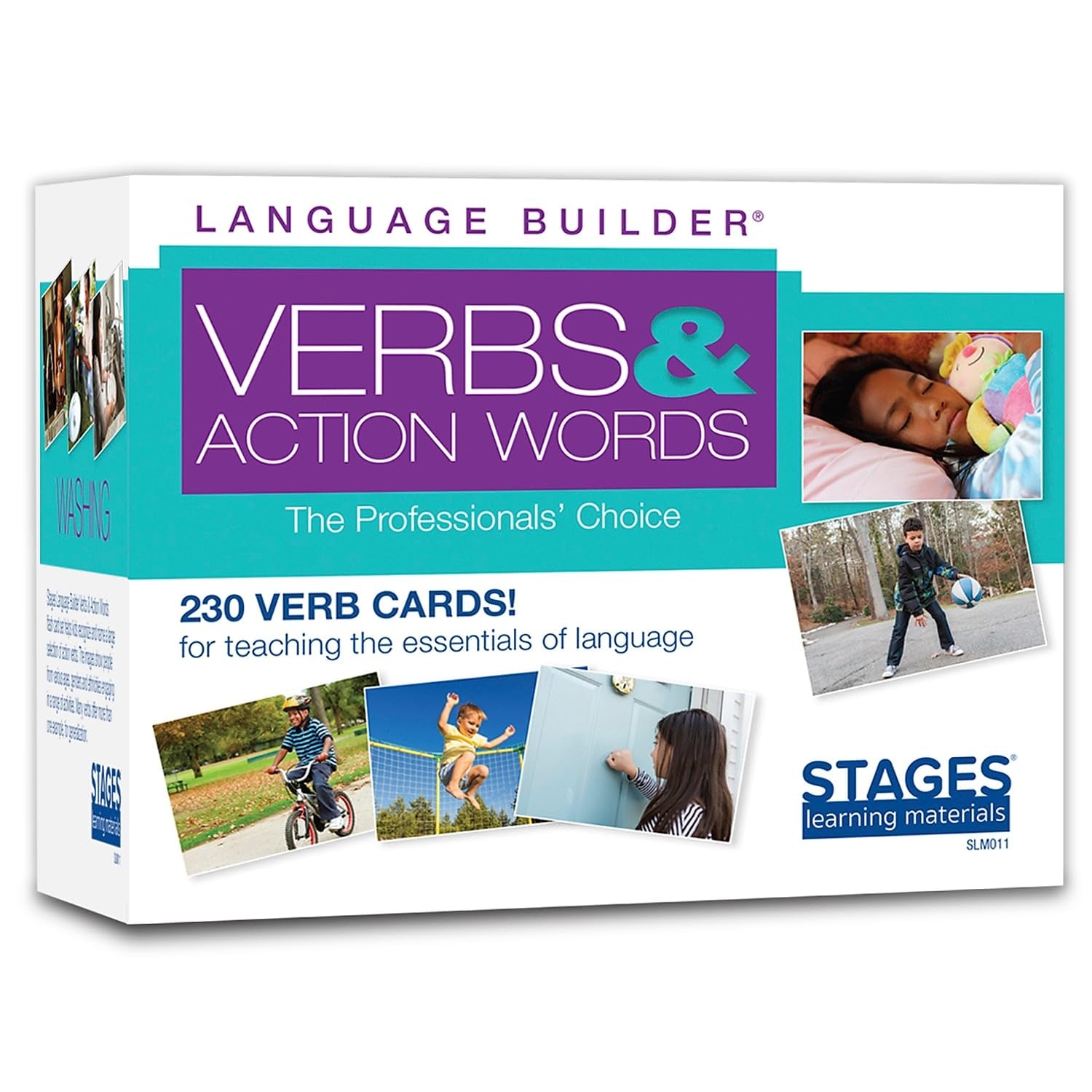 Stages Learning SLM011 Language Builder Verbs And Action Words Flash Cards For ABA And Autism Vocabulary Flashcards Multi Amazon de Toys