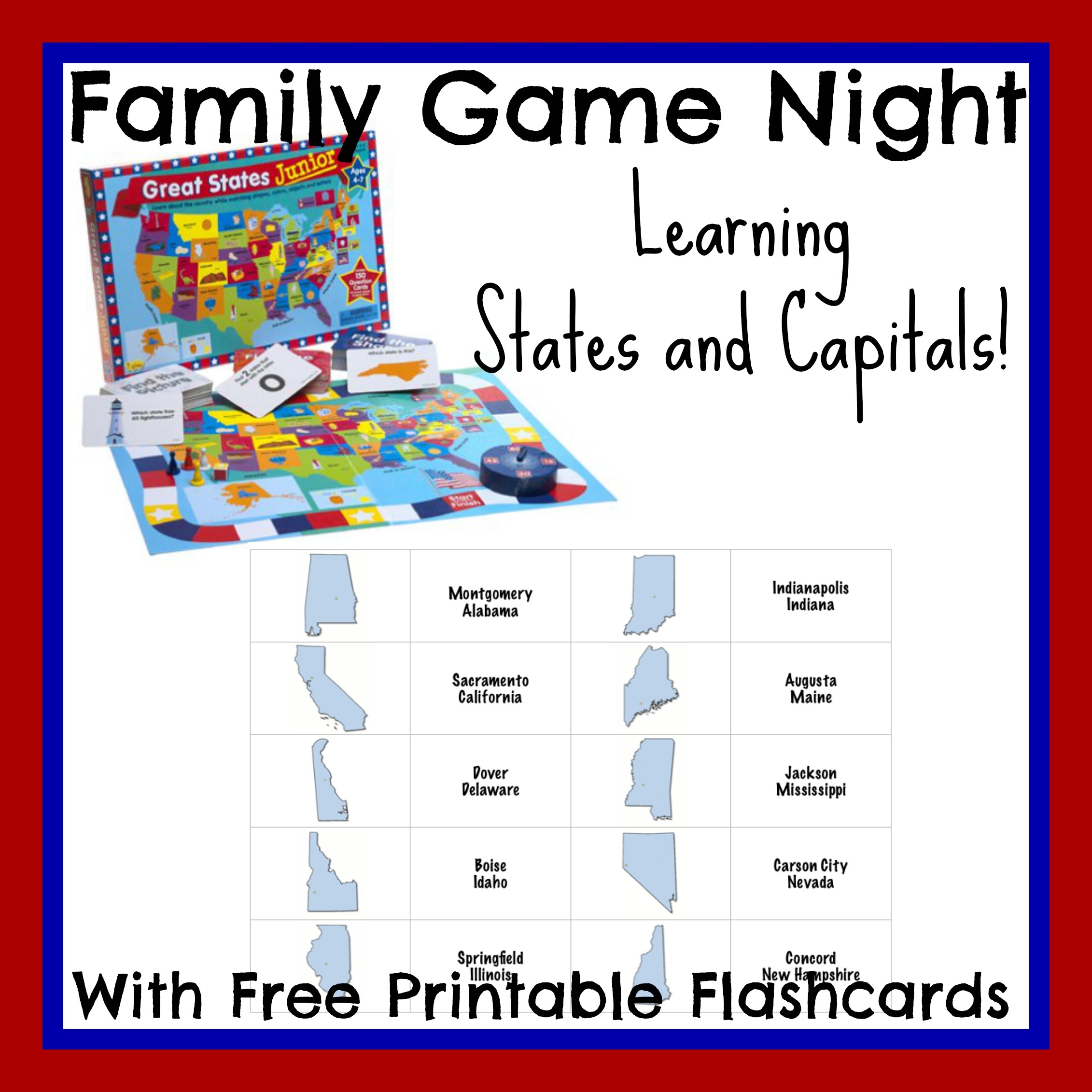 states and capitals flashcards