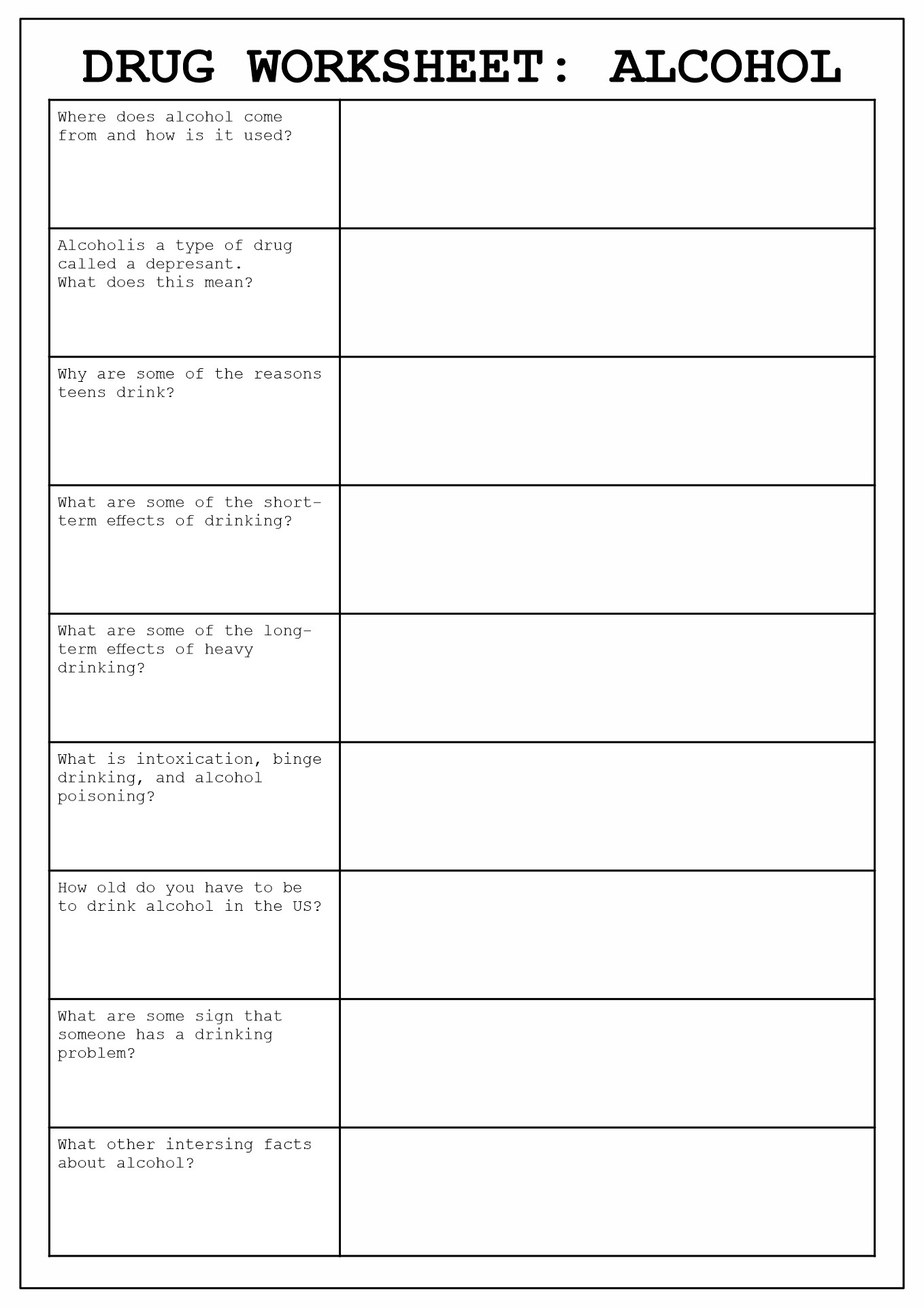 Substance Abuse Safety Plan Worksheet HappierTHERAPY Worksheets Library
