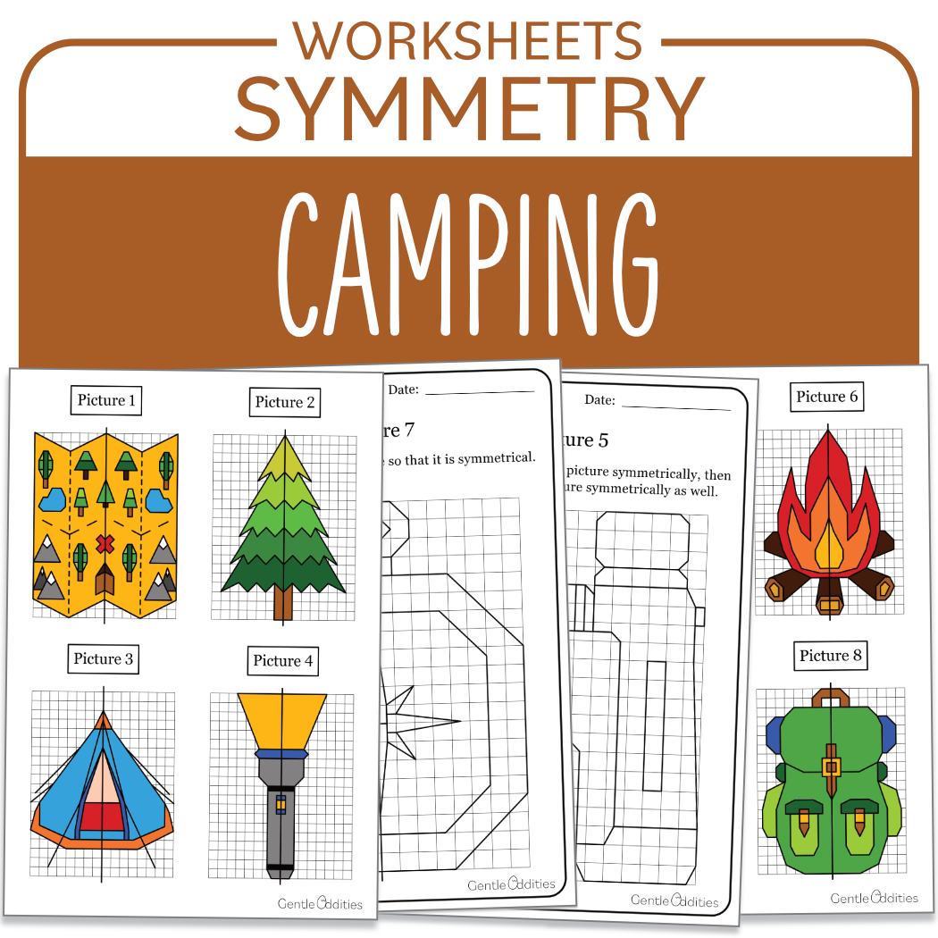 Summer Camping Symmetry And Coloring Math Centers Made By Teachers