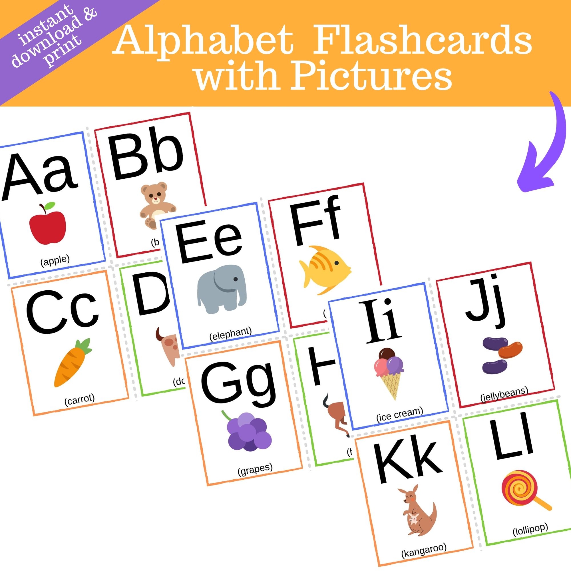 Super Cute Phonics Flashcards Digital With Matching Printables 2025
