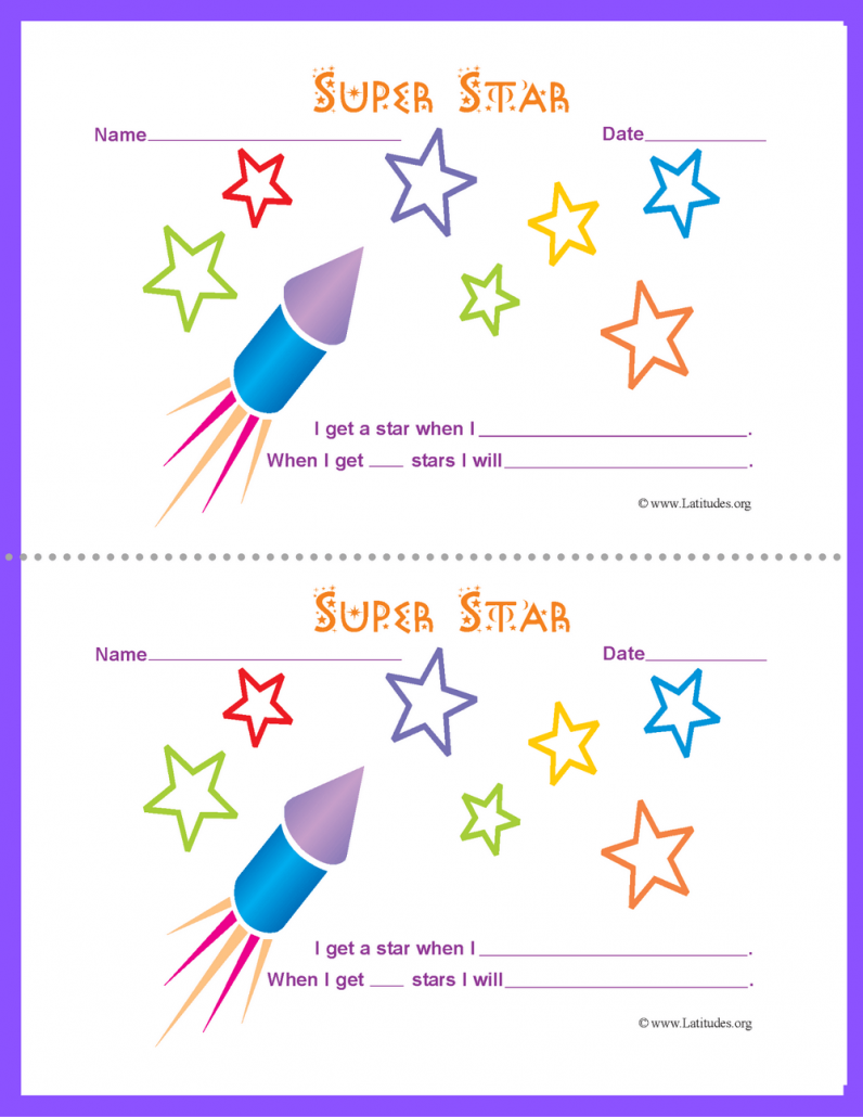 Super Star Behavior Chart ACN Latitudes