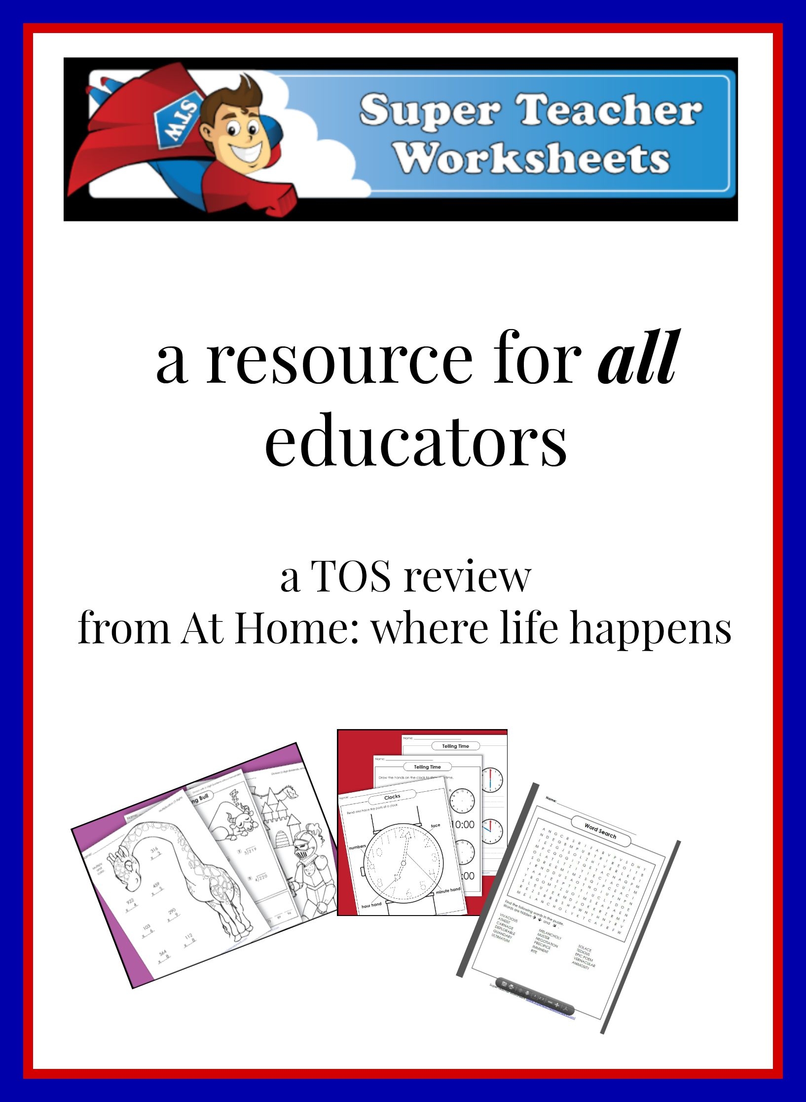 Super Teacher Worksheets A TOS Review At Home Super Teacher Worksheets A TOS Review At Home