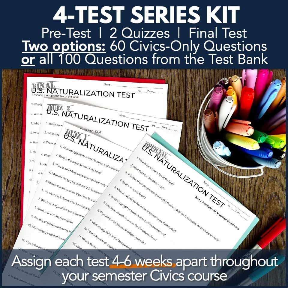 naturalization test flashcards