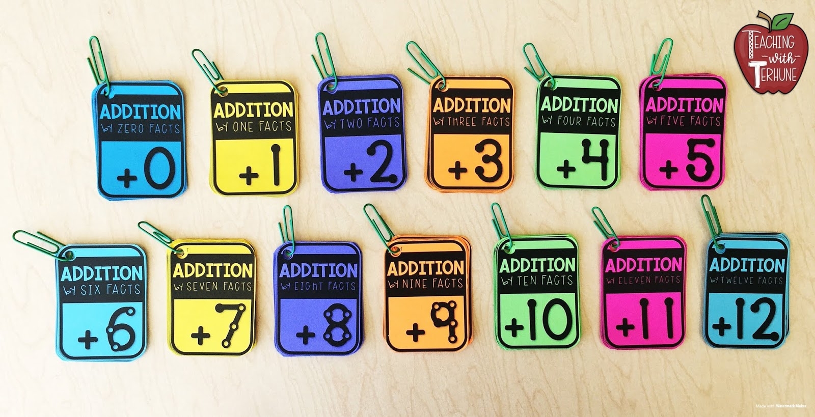 math facts flashcards