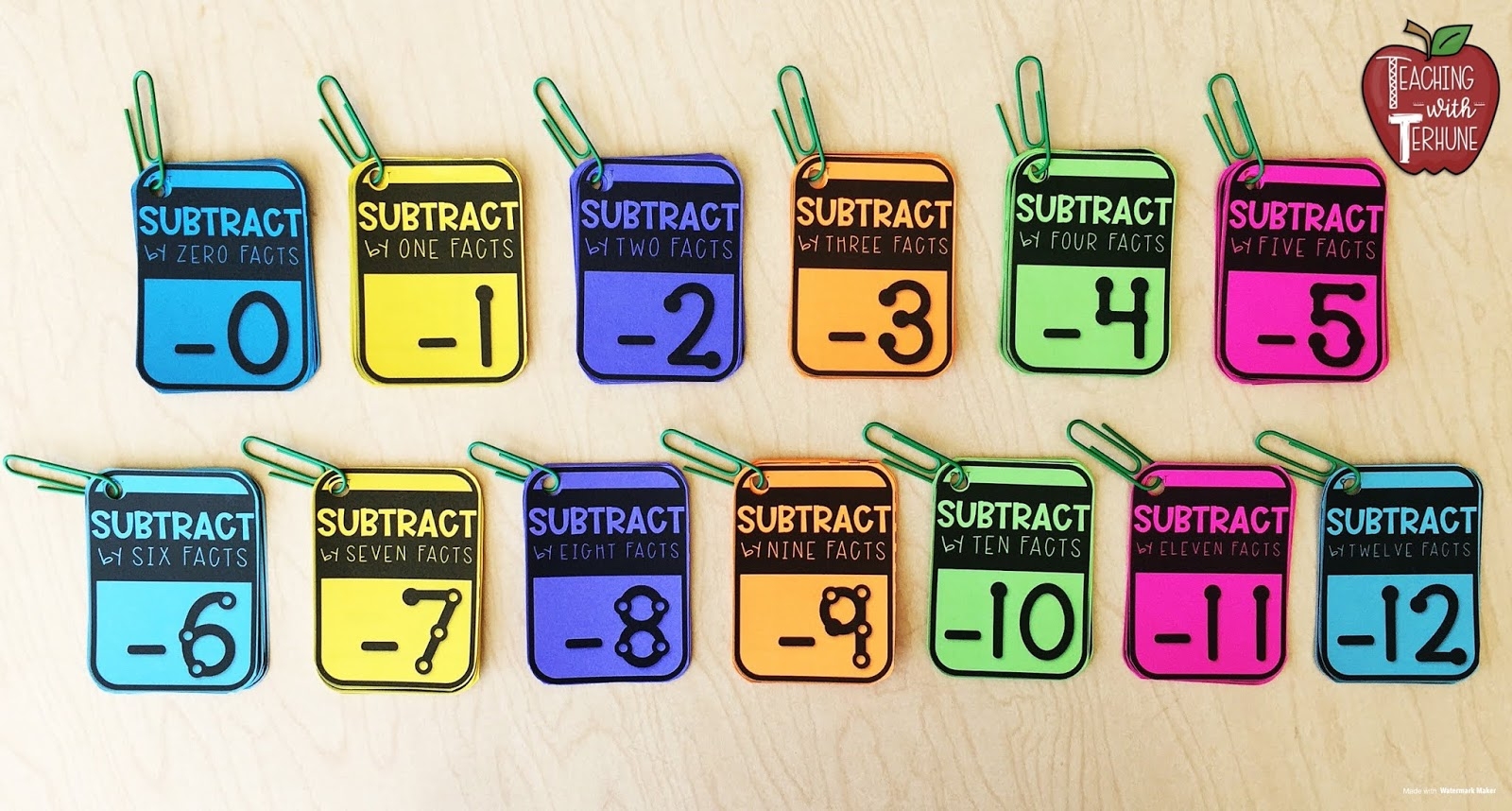 adding and subtracting flashcards