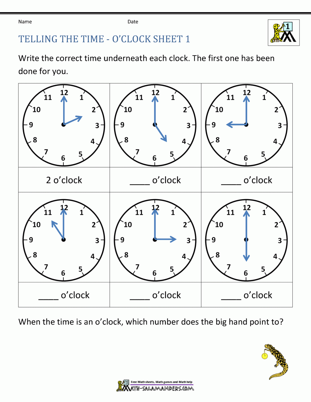 Telling Time Worksheets O clock And Half Past Telling Time Worksheets O clock And Half Past