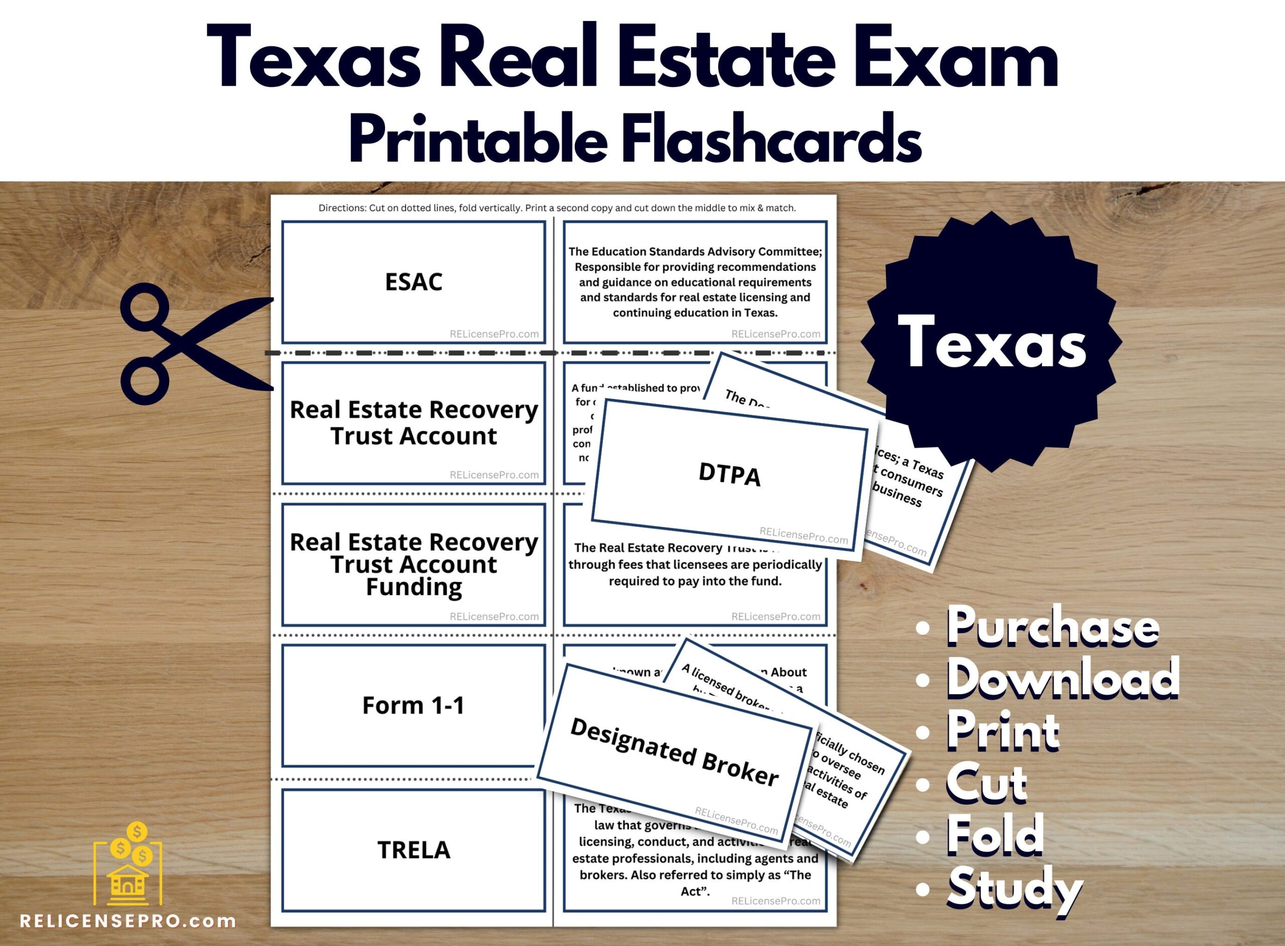 flashcards for real estate