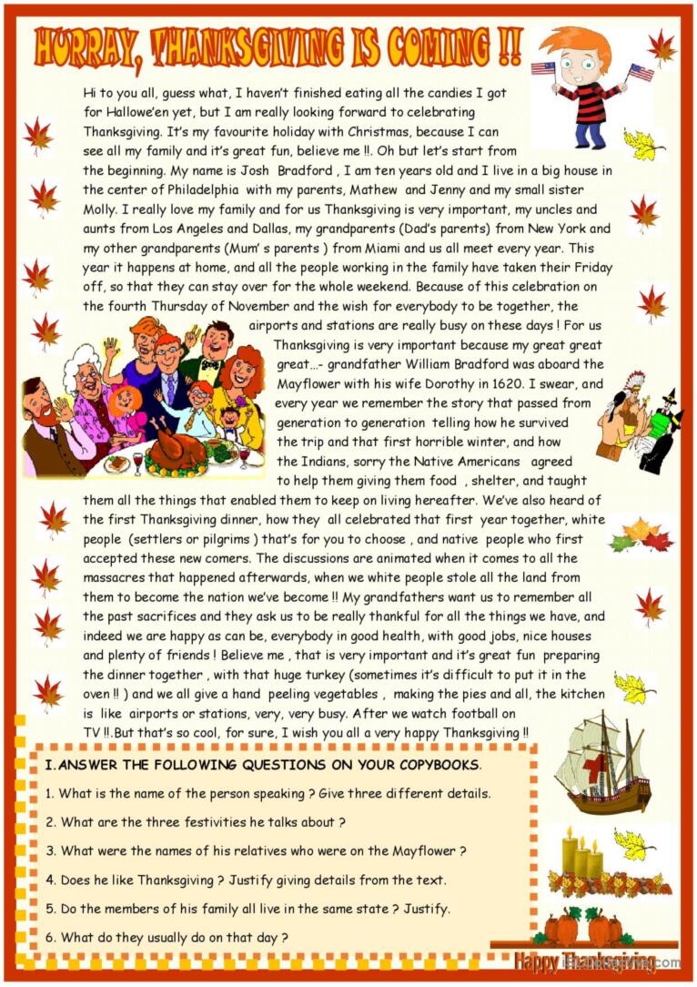 reading comprehension worksheets for adults pdf