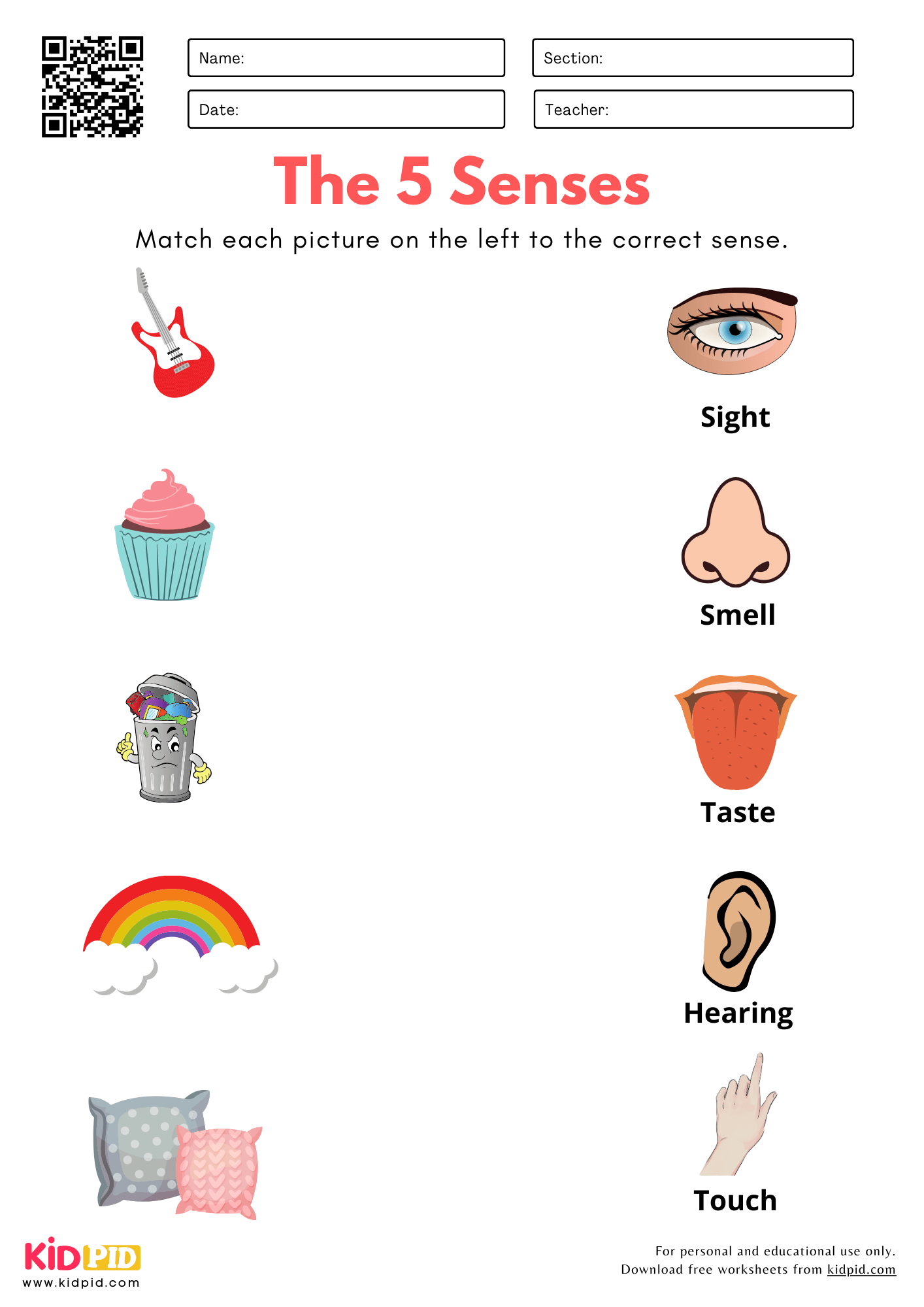 science worksheets for 1st graders