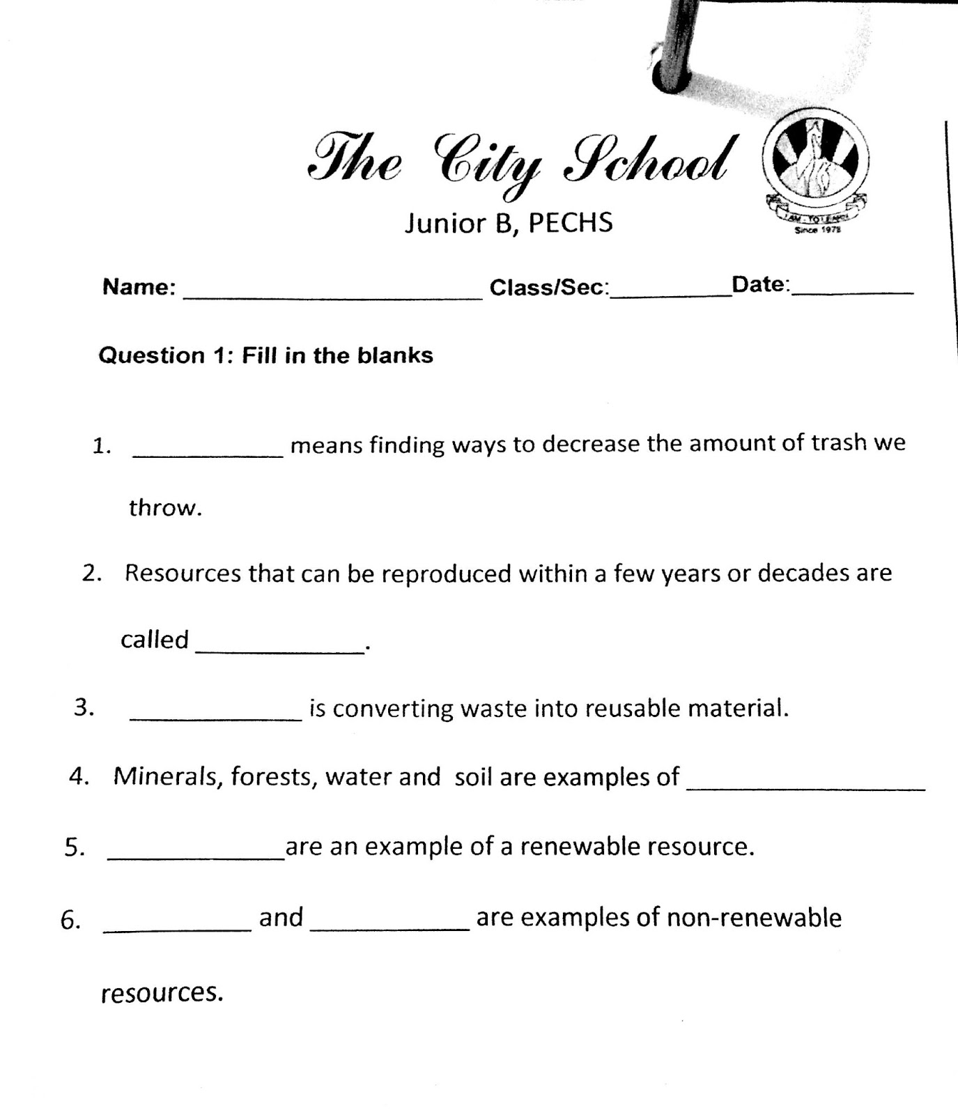 The City School Grade 4 Social Studies Revision Worksheet Worksheets Library The City School Grade 4 Social Studies Revision Worksheet Worksheets Library