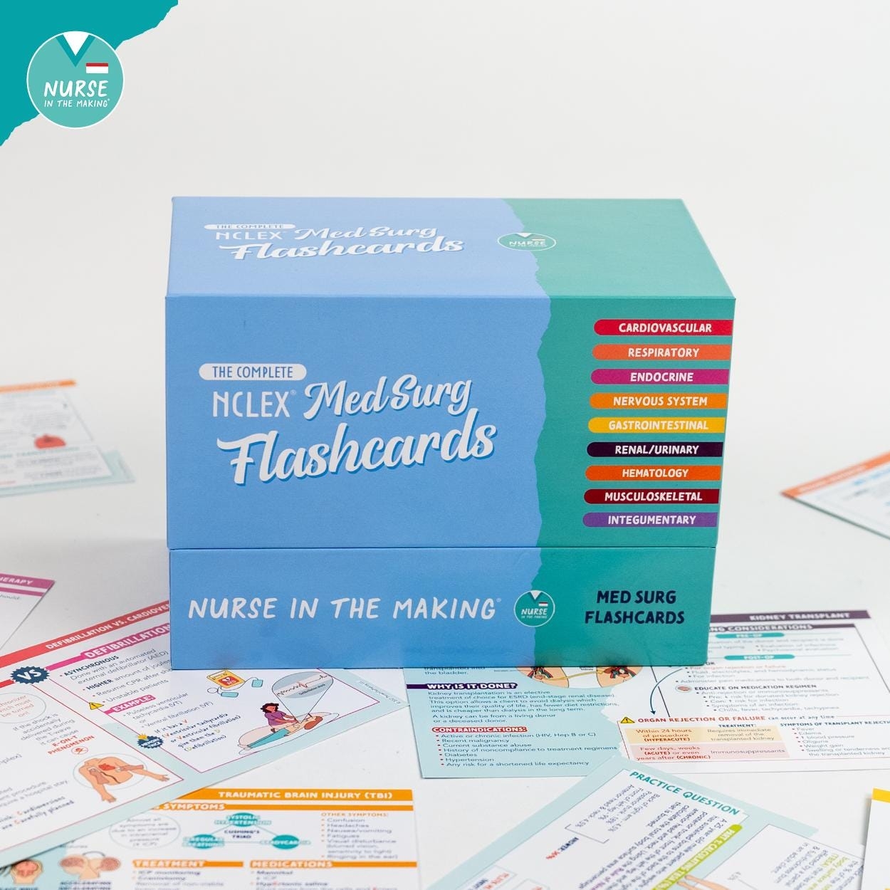 The Complete NCLEX Med Surg Flashcards Etsy de