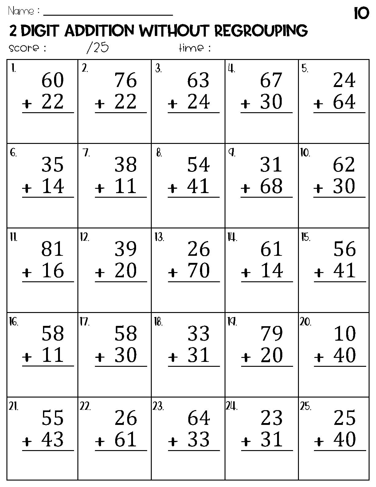 math regrouping worksheets