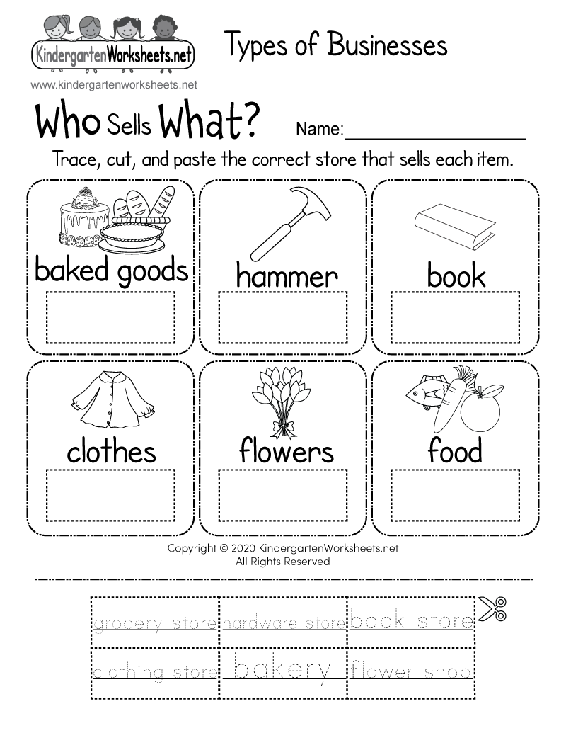 kindergarten social studies worksheets
