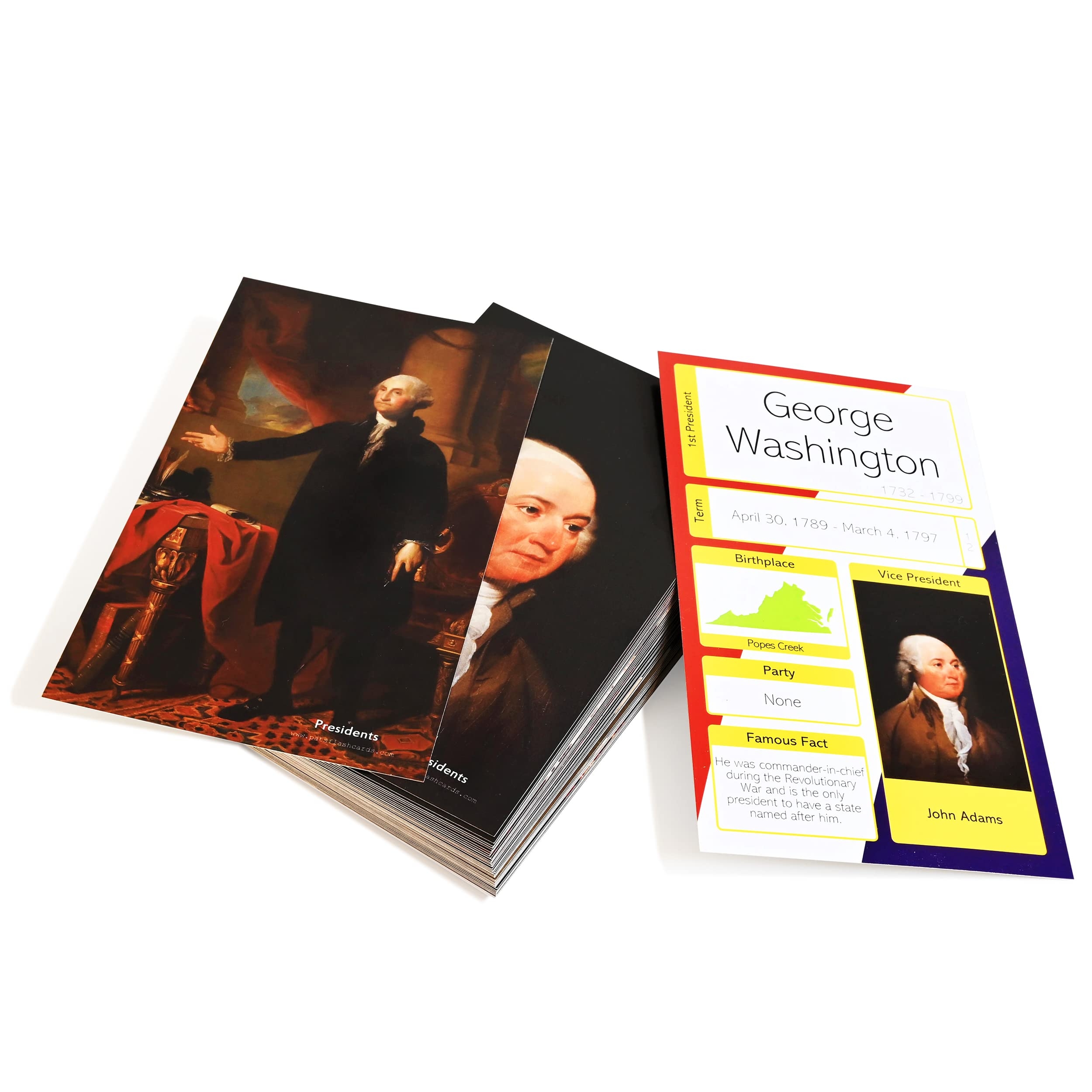 U S Presidents Flash Cards Amazon co uk Toys Games