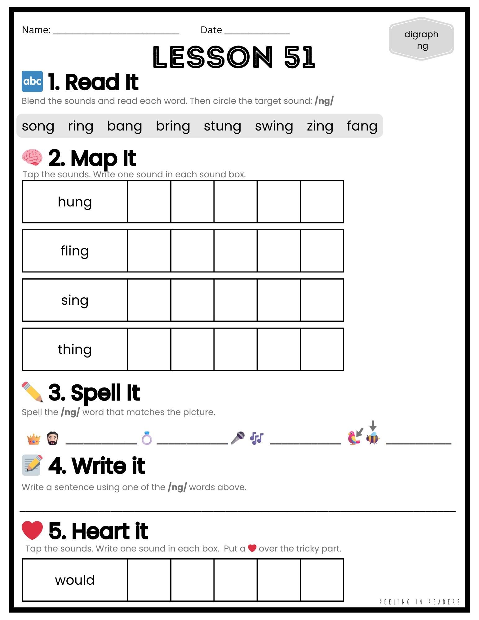 Ufli inspired Phonics Practice Page science Of Reading K 2 Bundle Etsy